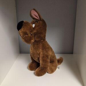 Vintage 1980 Scooby Doo 12" Plush, No Collar, Hanna-Barbera By Mighty Star